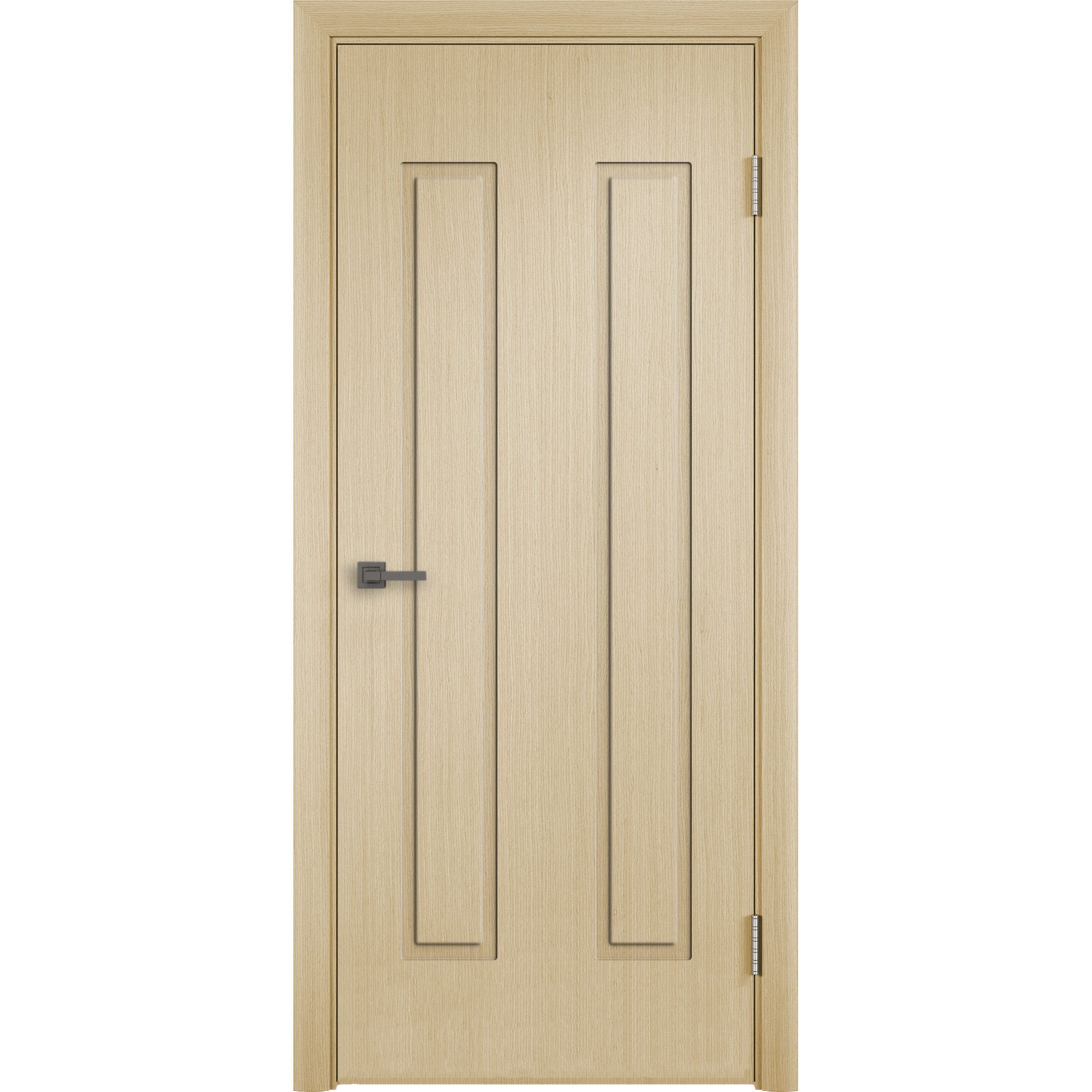 Межкомнатная шпонированная дверь «Геометрия 3» (беленый дуб, fine-line)