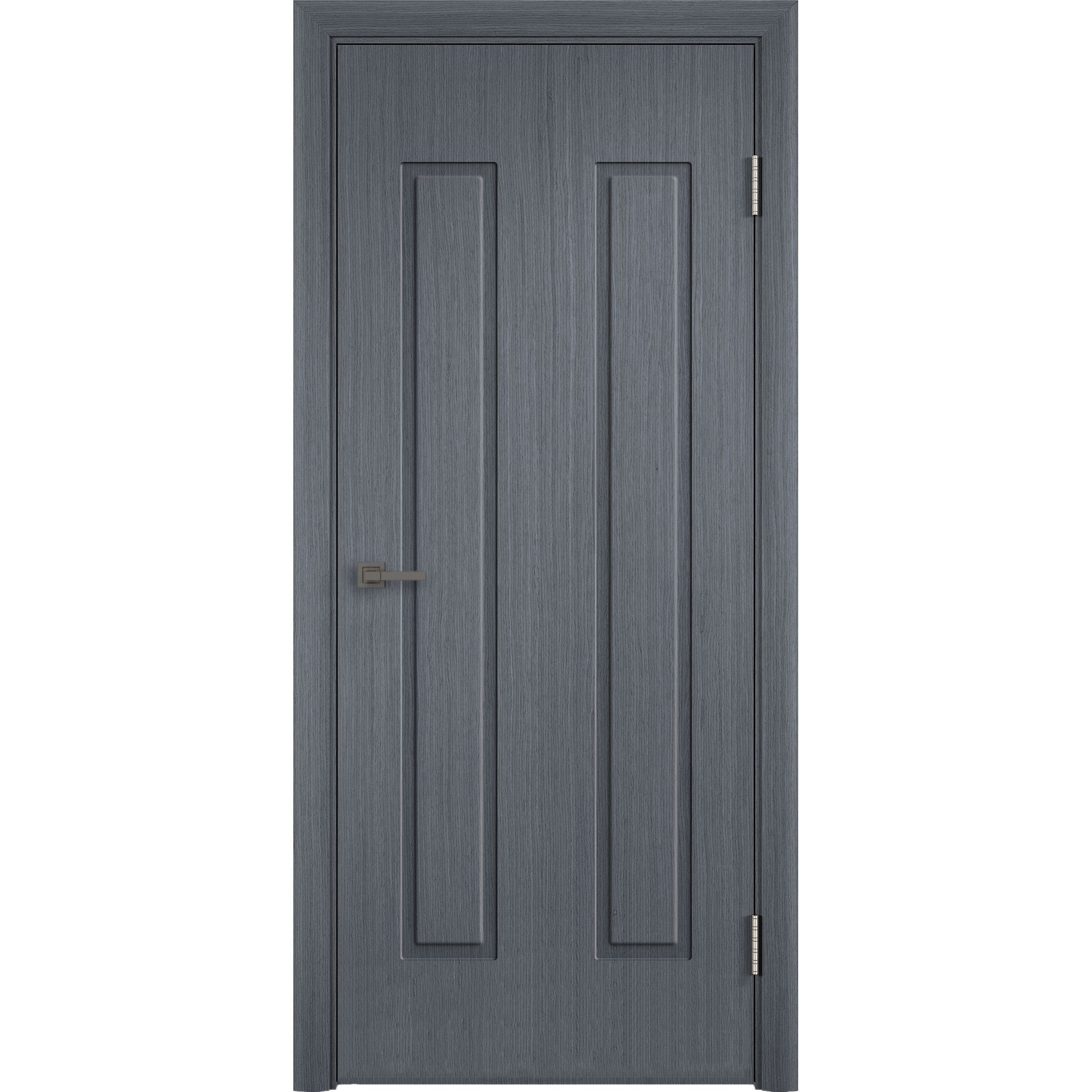 Межкомнатная шпонированная дверь «Геометрия 3» (серебристый дуб, fine-line)