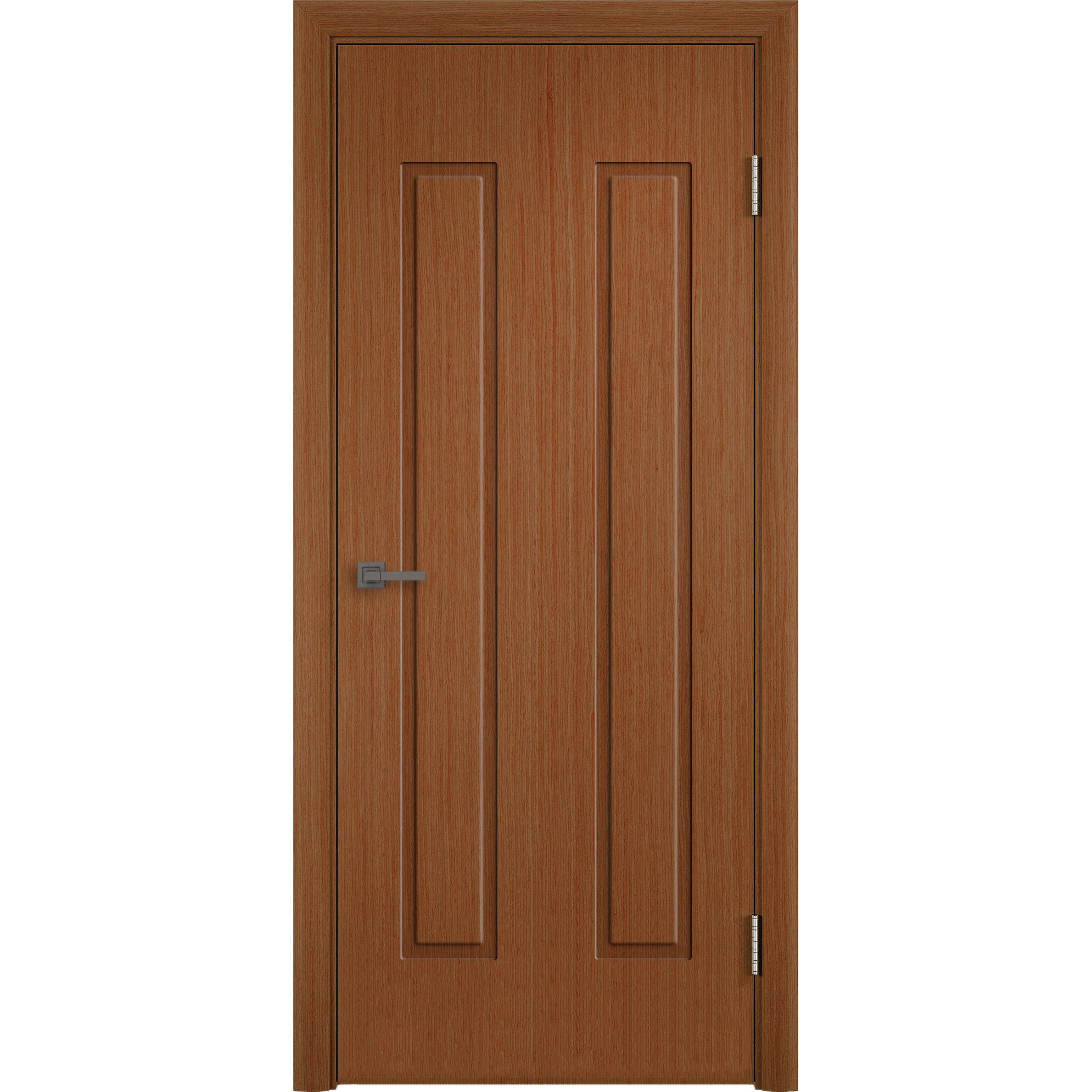 Межкомнатная шпонированная дверь «Геометрия 3» (темный дуб, fine-line)