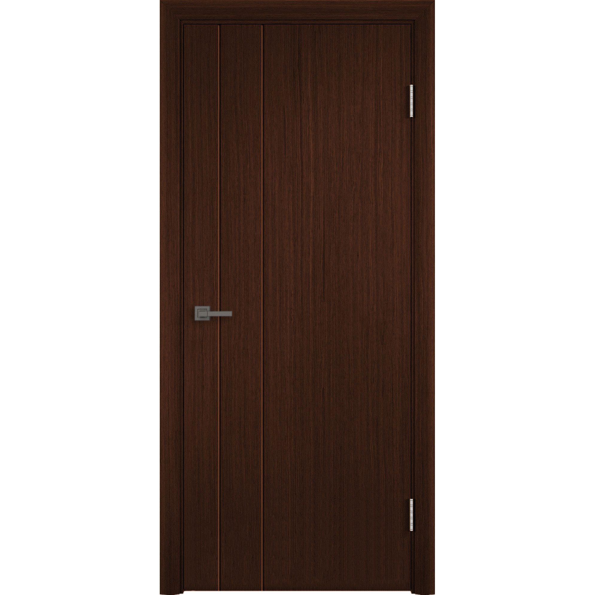 Межкомнатная шпонированная дверь «Геометрия 7» (венге, fine-line)